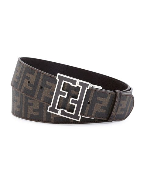 fendi zucca reversible belt|Fendi zucca wallet for sale.